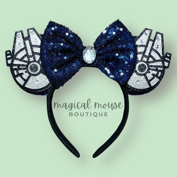 Millennium Falcon Minnie Ears | Disney Star Wars-Inspired Mouse Ears Headband - Picture 1 of 5